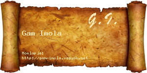 Gam Imola névjegykártya